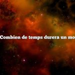 Question : Combien de temps durera un moteur diesel